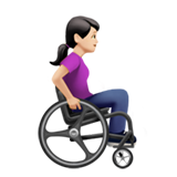 Woman in Manual Wheelchair Facing Right: Light Skin Tone, the design in this release