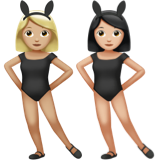 Women with Bunny Ears: Medium-Light Skin Tone, Light Skin Tone, the design in this release