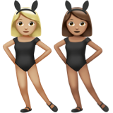 Women with Bunny Ears: Medium-Light Skin Tone, Medium Skin Tone, the design in this release