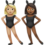 Women with Bunny Ears: Medium-Light Skin Tone, Medium-Dark Skin Tone, the design in this release