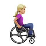 Woman in Manual Wheelchair Facing Right: Medium-Light Skin Tone, the design in this release