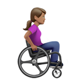 Woman in Manual Wheelchair Facing Right: Medium Skin Tone, the design in this release