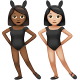 Women with Bunny Ears: Medium-Dark Skin Tone, Light Skin Tone, the design in this release