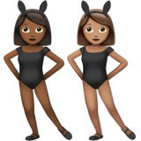 Women with Bunny Ears: Medium-Dark Skin Tone, Medium Skin Tone, the design in this release