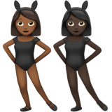 Women with Bunny Ears: Medium-Dark Skin Tone, Dark Skin Tone, the design in this release