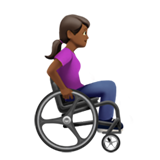 Woman in Manual Wheelchair Facing Right: Medium-Dark Skin Tone, the design in this release