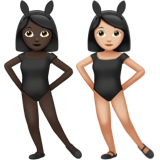 Women with Bunny Ears: Dark Skin Tone, Light Skin Tone, the design in this release
