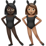 Women with Bunny Ears: Dark Skin Tone, Medium Skin Tone, the design in this release