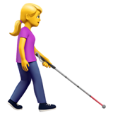 Woman with White Cane Facing Right, the design in this release