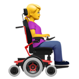 Woman in Motorized Wheelchair Facing Right, the design in this release