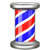 barber pole as rendered by Apple