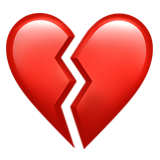 cuore infranto as rendered by Apple