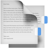 Pagemarker as rendered by Apple