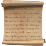 scroll as rendered by Apple
