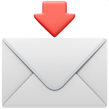 envelope com seta as rendered by Apple