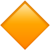 large orange diamond as rendered by Apple