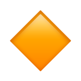 small orange diamond as rendered by Apple