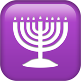 menorah as rendered by Apple