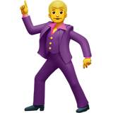 man dancing as rendered by Apple
