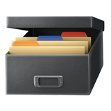 card file box as rendered by Apple