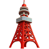 東京タワー as drawn by Apple in iOS 26.4