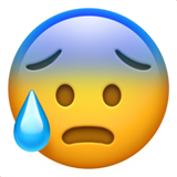 冷や汗青ざめ as drawn by Apple in iOS 26.4