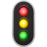 vertical traffic light as rendered by Apple