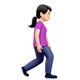 Woman Walking Facing Right: Light Skin Tone, the design in this release