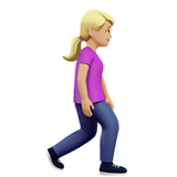 Woman Walking Facing Right: Medium-Light Skin Tone, the design in this release