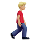 Man Walking Facing Right: Medium-Light Skin Tone, the design in this release