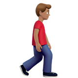 Man Walking Facing Right: Medium Skin Tone, the design in this release