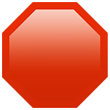 stop sign as rendered by Apple