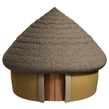 hut as rendered by Apple