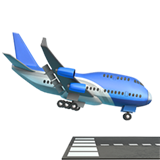 airplane arrival as rendered by Apple