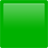 green square as rendered by Apple