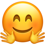 faccina che abbraccia as rendered by Apple