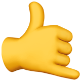 call me hand as rendered by Apple