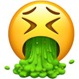 visage qui vomit as rendered by Apple