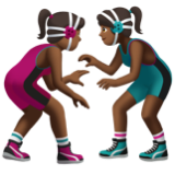 Women Wrestling: Medium-Dark Skin Tone, the design in this release