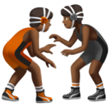 People Wrestling: Medium-Dark Skin Tone, the design in this release