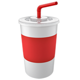 cup with straw as rendered by Apple