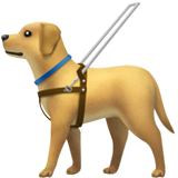 guide dog as rendered by Apple