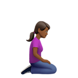 Woman Kneeling Facing Right: Medium-Dark Skin Tone, the design in this release