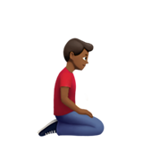 Man Kneeling Facing Right: Medium-Dark Skin Tone, the design in this release