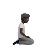 Person Kneeling Facing Right: Dark Skin Tone, the design in this release