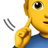 gehörloser Mann as rendered by Apple