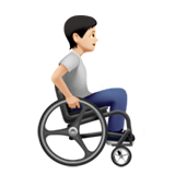 Person in Manual Wheelchair Facing Right: Light Skin Tone, the design in this release