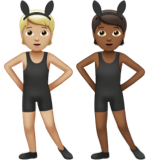 People with Bunny Ears: Medium-Light Skin Tone, Medium-Dark Skin Tone, the design in this release