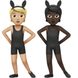 People with Bunny Ears: Medium-Light Skin Tone, Dark Skin Tone, the design in this release