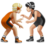 People Wrestling: Medium-Light Skin Tone, Light Skin Tone, the design in this release